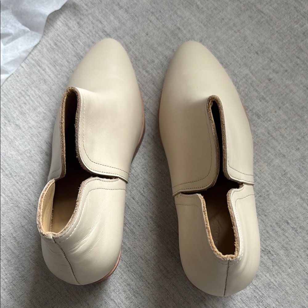 New! Nisolo Cream Ankle Booties Minimalist Design comfortable - Picture 6 of 8